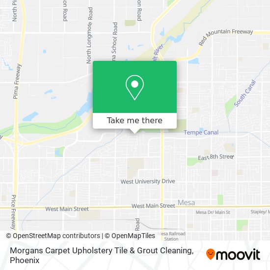 Mapa de Morgans Carpet Upholstery Tile & Grout Cleaning