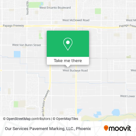 Our Services Pavement Marking, LLC. map