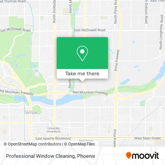 Professional Window Cleaning map