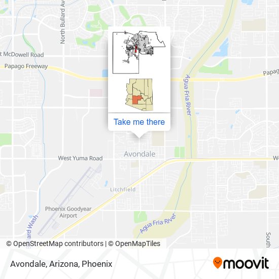 Avondale, Arizona map