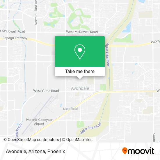 Avondale, Arizona map