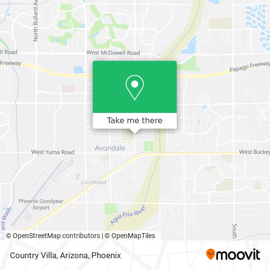 Country Villa, Arizona map