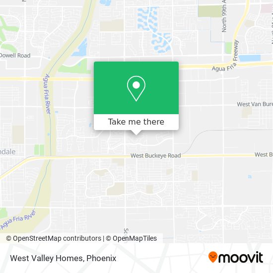 West Valley Homes map