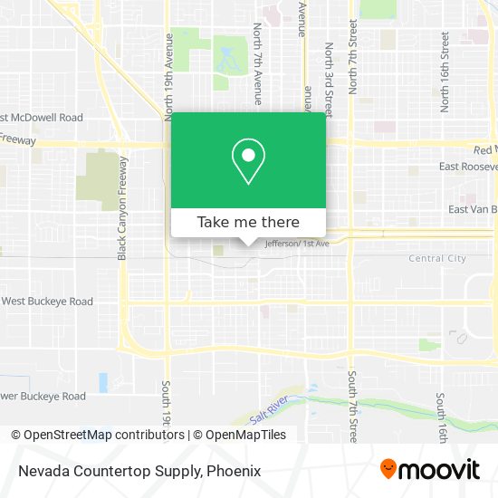 Nevada Countertop Supply map