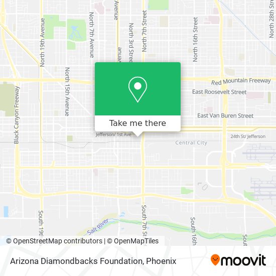 Arizona Diamondbacks Foundation map