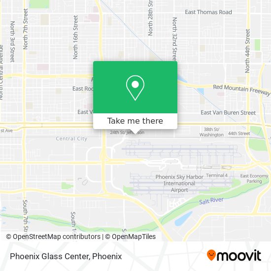 Phoenix Glass Center map
