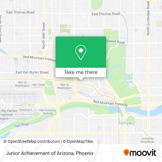 Mapa de Junior Achievement of Arizona