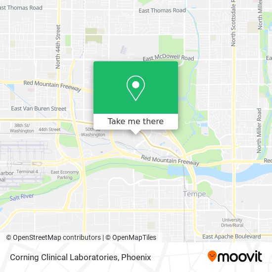 Corning Clinical Laboratories map