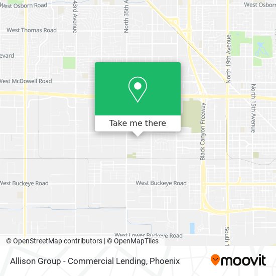 Allison Group - Commercial Lending map