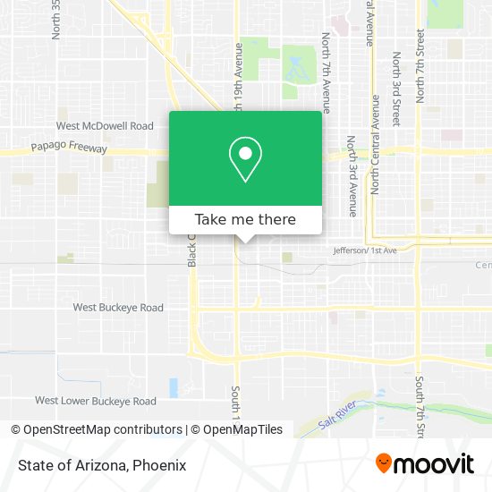 Mapa de State of Arizona