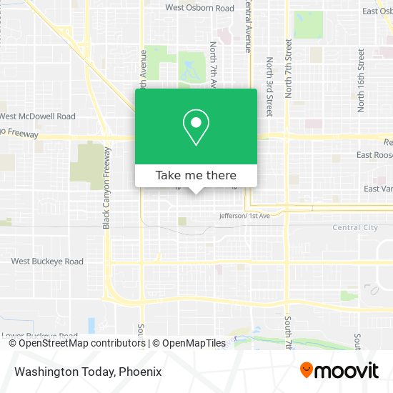 Washington Today map