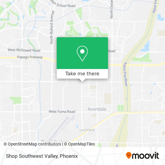 Mapa de Shop Southwest Valley