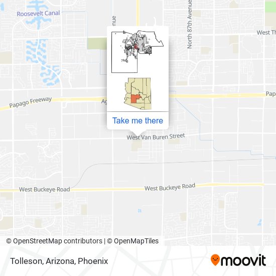 Mapa de Tolleson, Arizona