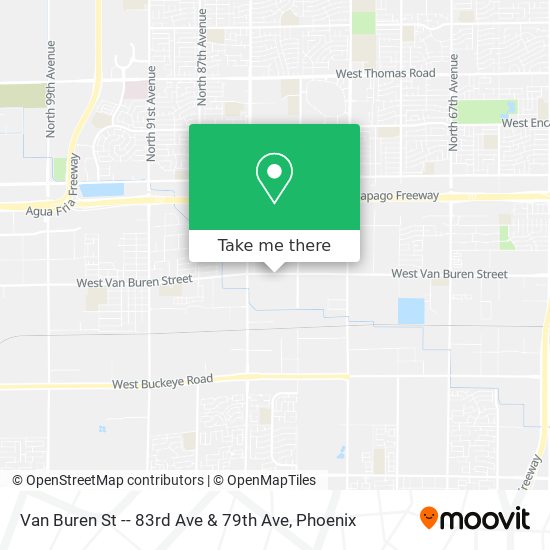 Mapa de Van Buren St -- 83rd Ave & 79th Ave
