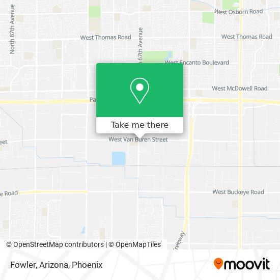 Mapa de Fowler, Arizona