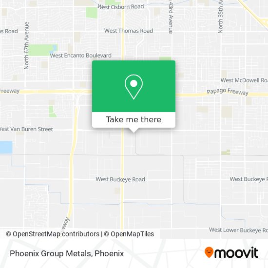 Mapa de Phoenix Group Metals