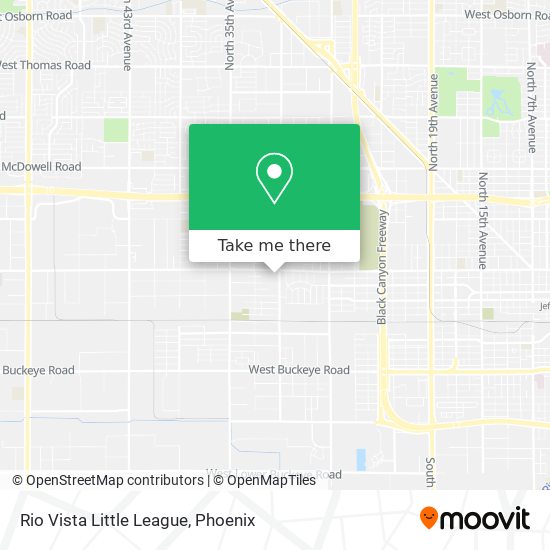 Rio Vista Little League map