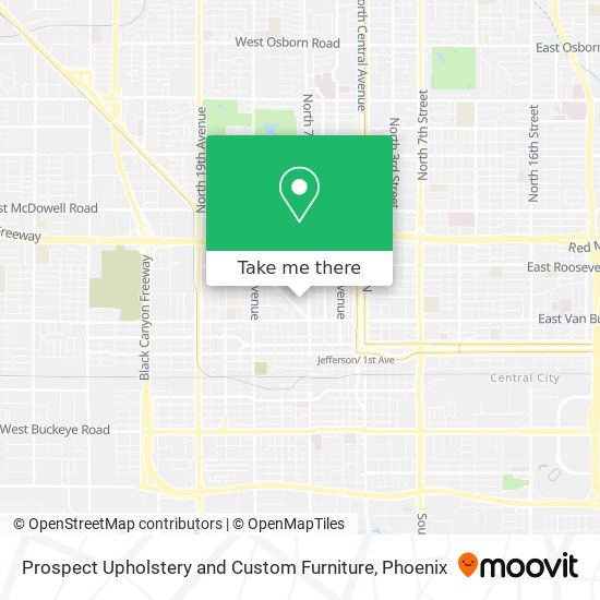 Prospect Upholstery and Custom Furniture map