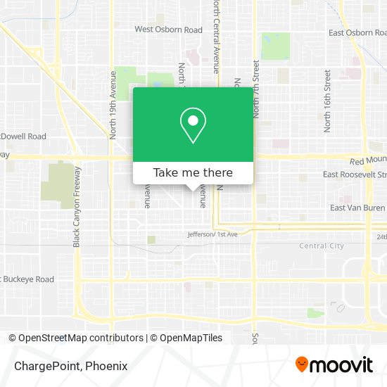 Mapa de ChargePoint