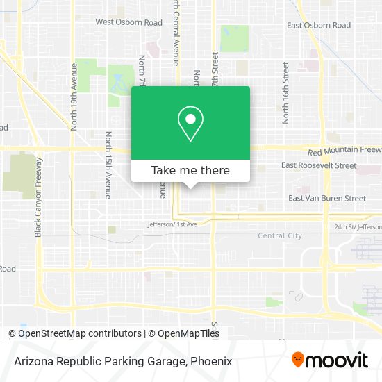 Mapa de Arizona Republic Parking Garage