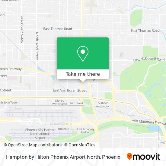 Hampton by Hilton-Phoenix Airport North map