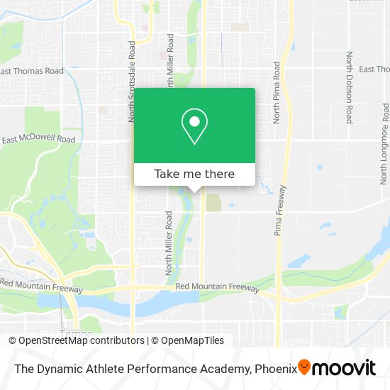 The Dynamic Athlete Performance Academy map