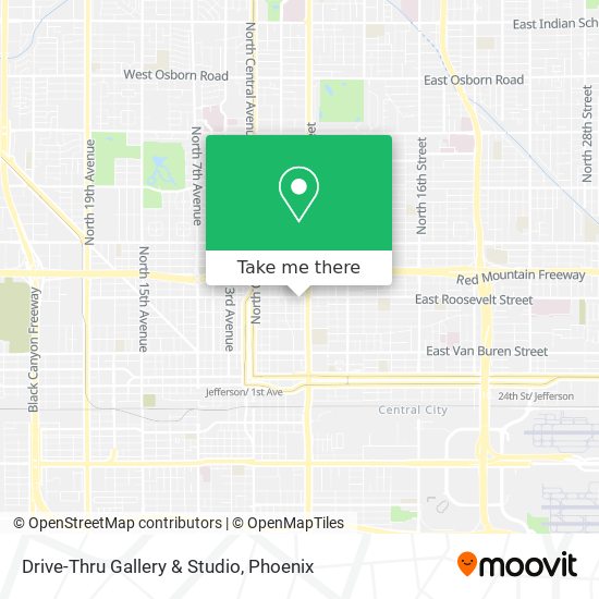 Drive-Thru Gallery & Studio map
