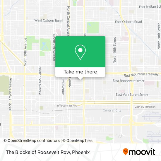 The Blocks of Roosevelt Row map