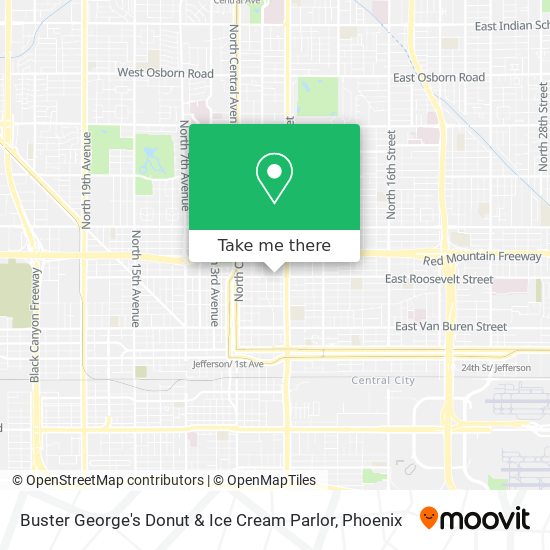 Buster George's Donut & Ice Cream Parlor map