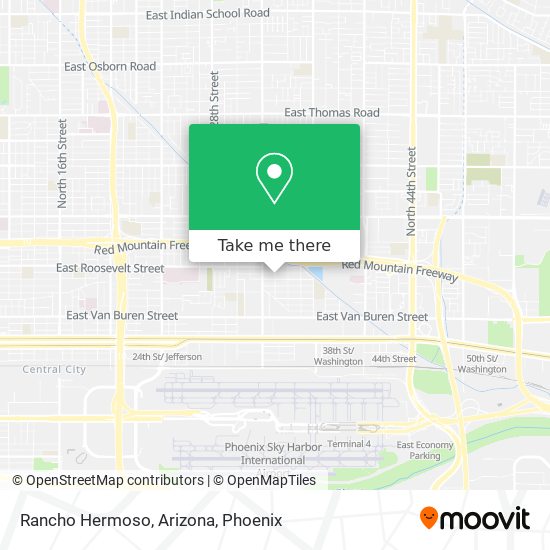 Rancho Hermoso, Arizona map