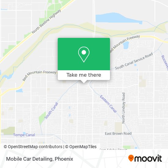 Mobile Car Detailing map