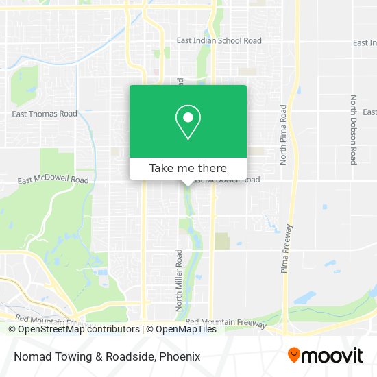 Nomad Towing & Roadside map