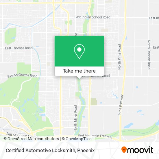 Mapa de Certified Automotive Locksmith