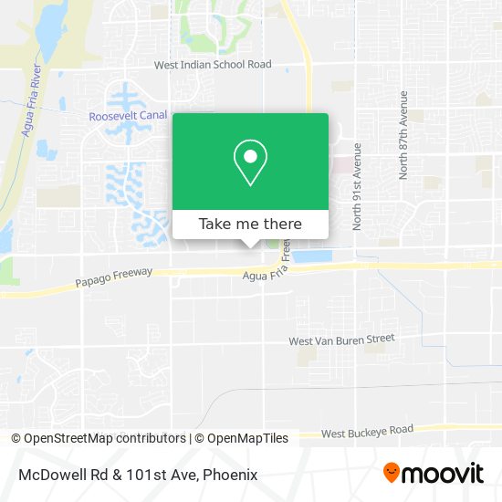Mapa de McDowell Rd & 101st Ave