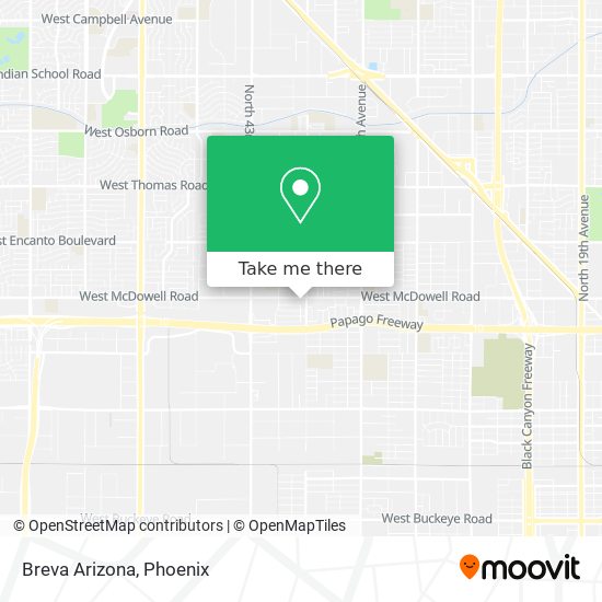 Breva Arizona map