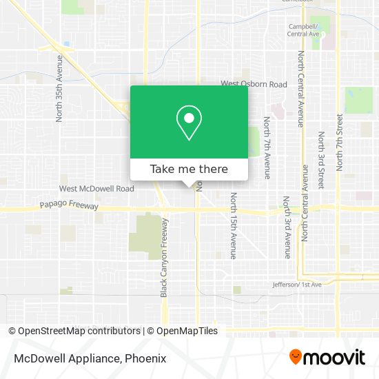 McDowell Appliance map