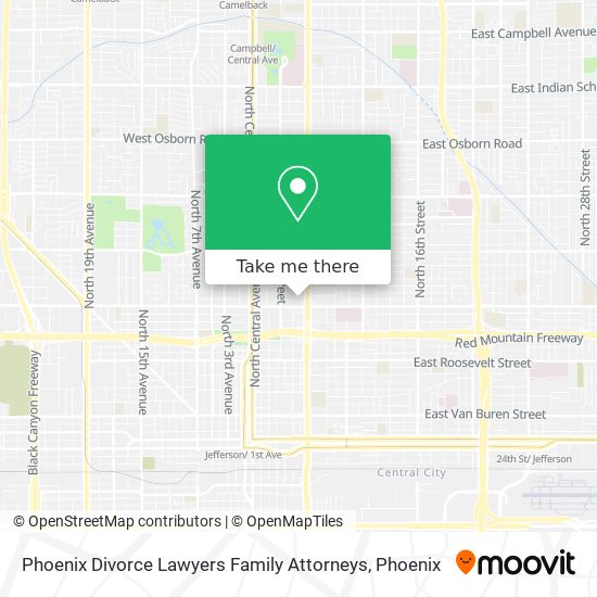 Phoenix Divorce Lawyers Family Attorneys map