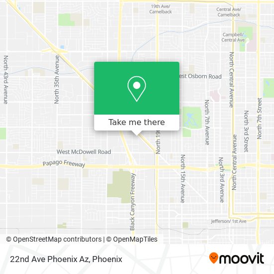 22nd Ave Phoenix Az map