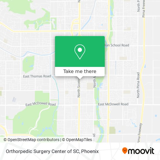 Mapa de Orthorpedic Surgery Center of SC