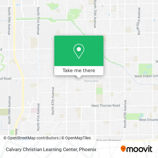 Mapa de Calvary Christian Learning Center