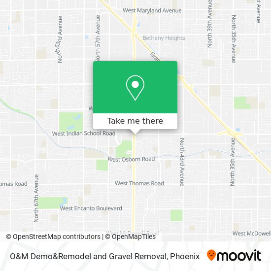 Mapa de O&M Demo&Remodel and Gravel Removal