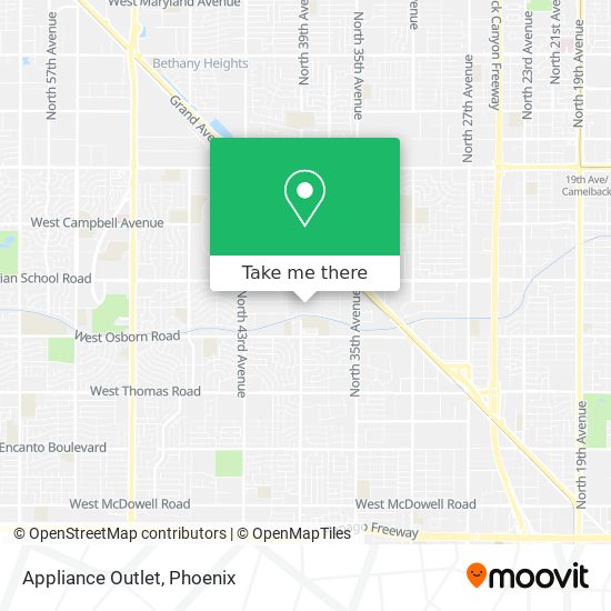 Appliance Outlet map