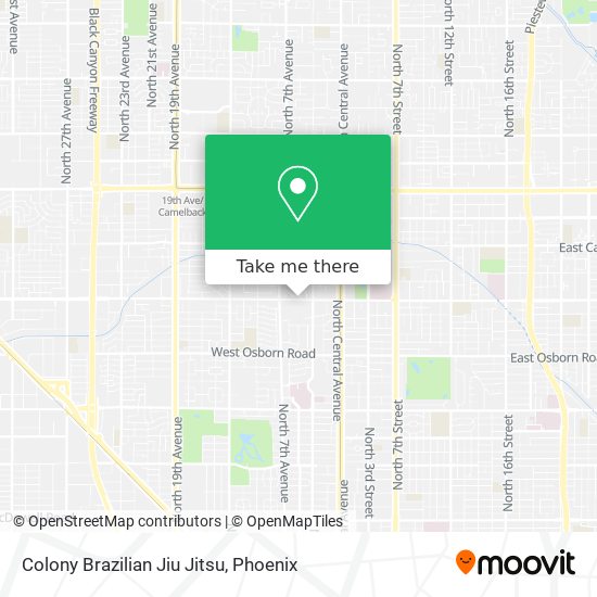 Colony Brazilian Jiu Jitsu map