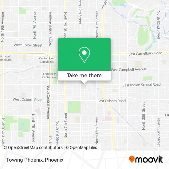 Towing Phoenix map