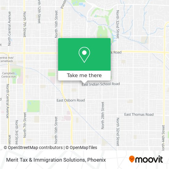 Merit Tax & Immigration Solutions map