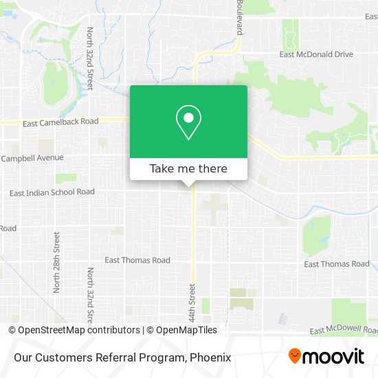 Our Customers Referral Program map