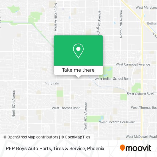 PEP Boys Auto Parts, Tires & Service map