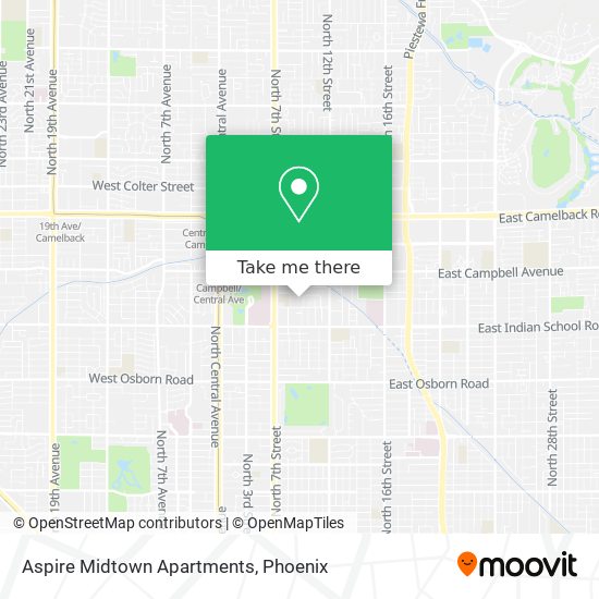 Aspire Midtown Apartments map