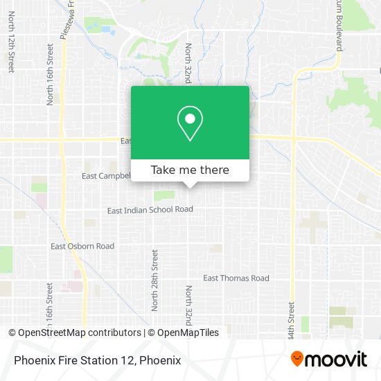 Phoenix Fire Station 12 map