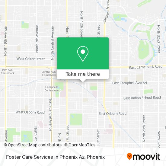 Foster Care Services in Phoenix Az map